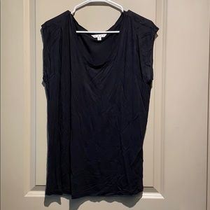 Cabi Soft black sleeveless tee